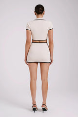 Sienna Contrast Mini Skirt Set