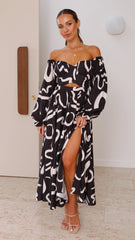 Valentina Abstract Maxi Dress