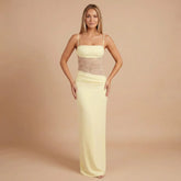 Alessandra Mesh Maxi Dress