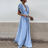 Gabriela Ruffle Maxi Dress