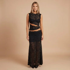 Alessandra Lace Maxi Set