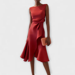 Elena Draped Midi Dress