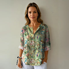 Finley Floral 3/4 Top