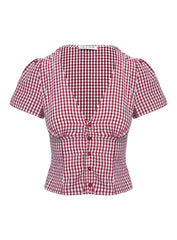 Charlotte Gingham Crop Top