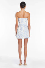 Striking Elegance Mini Dress Blue