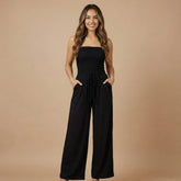 Maya Smocked Maxi Jumpsuit