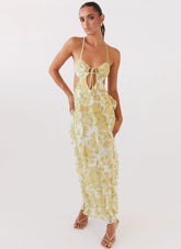 Isabella Ruffle Maxi Dress