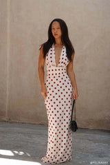 Nadine Polka Maxi Dress