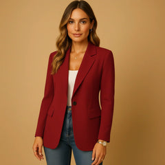 Rosalie Notched Single Button Blazer
