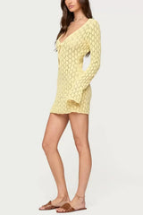 Lydia Tie-Front Mini Dress