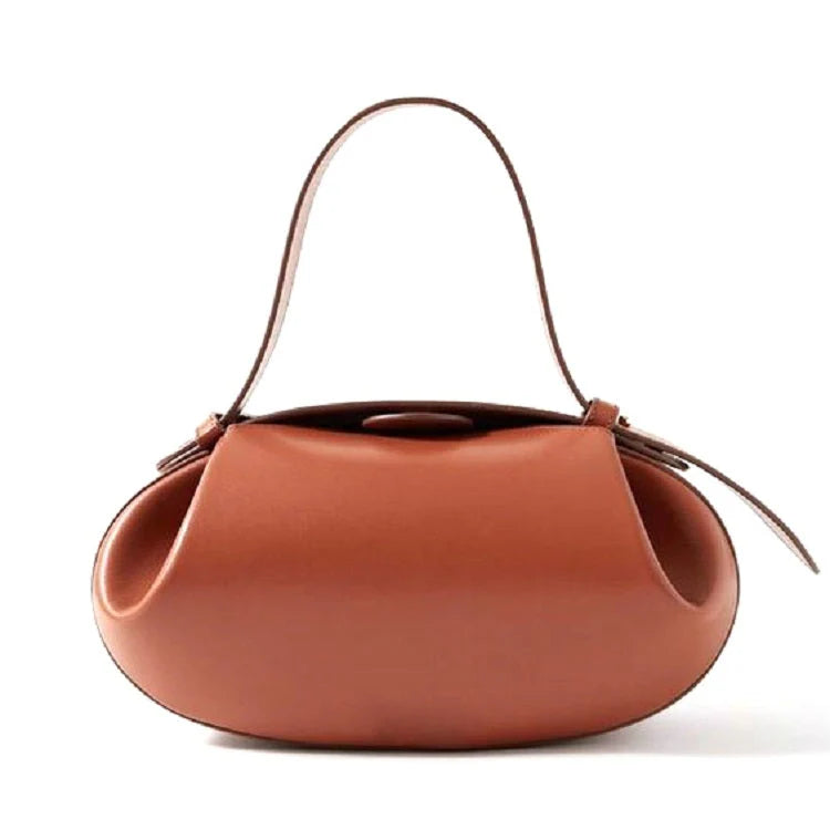 Duttini | Sculptural Round Shoulder Bag, Top Handle