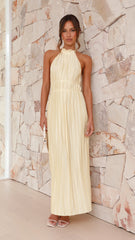 Malia Pleated Maxi Dress