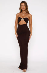 Chocolate Muse Maxi Dress