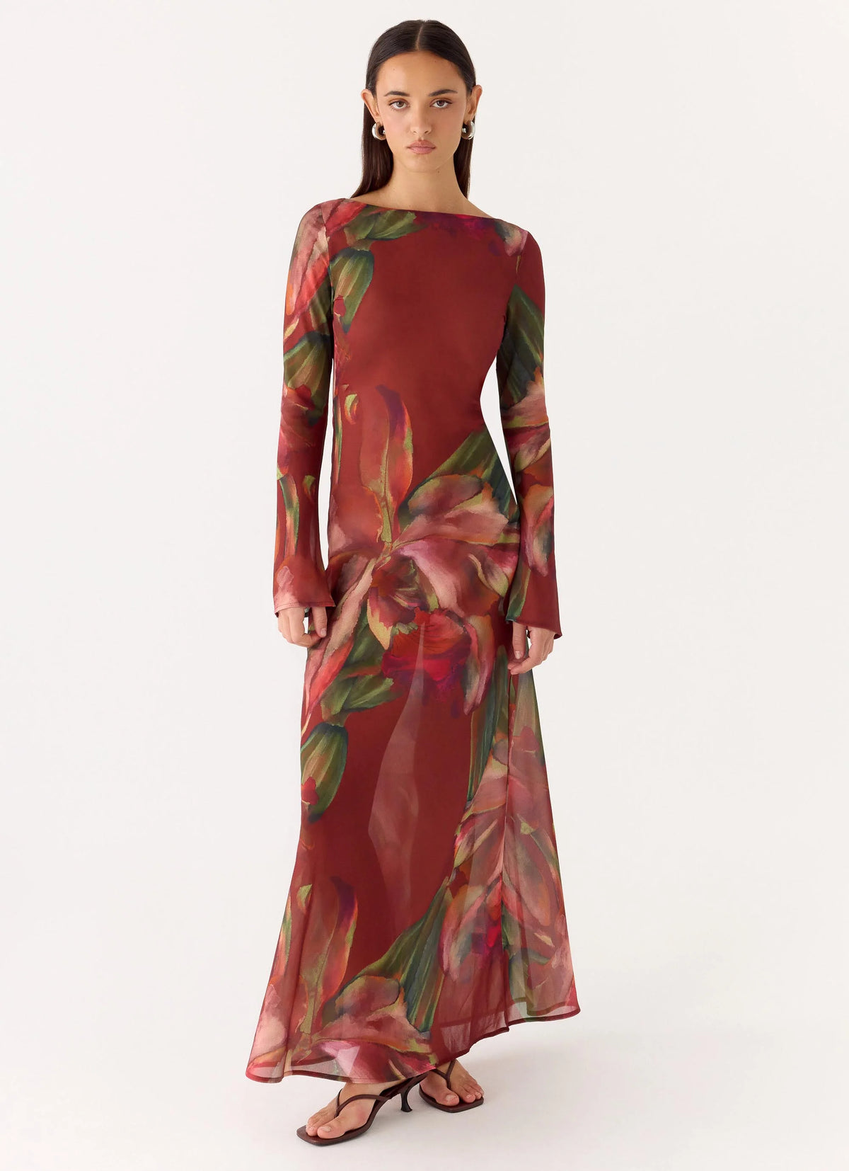 Charmayne Chiffon Maxi Dress Cuba
