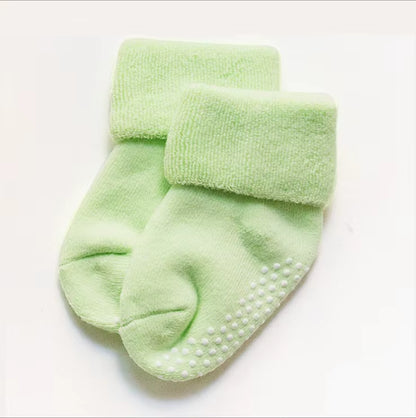 3Pairs Dreamshining Cotton Baby Socks Autumn and Winter Thicken Warm Newborn Boy Girl Floor Wear Antiskid Sock for Kids