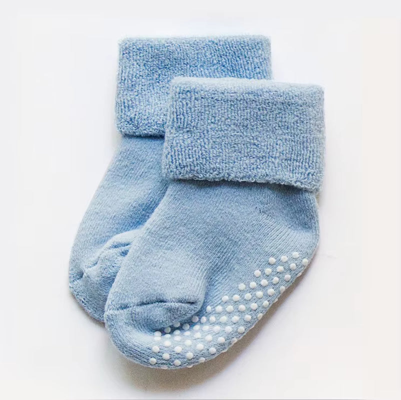 3Pairs Dreamshining Cotton Baby Socks Autumn and Winter Thicken Warm Newborn Boy Girl Floor Wear Antiskid Sock for Kids