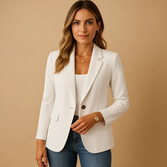 Rosalie Notched Single Button Blazer