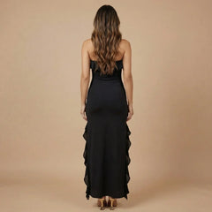 Isabella Ruffle Maxi Dress