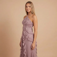 Isabella Ruffle Midi Dress