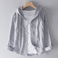 Duttini | Striped Hooded Shirt