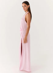 Chellie Wrap Maxi Dress Pink