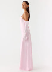 Breathe Me Long Sleeve Maxi Dress Pink